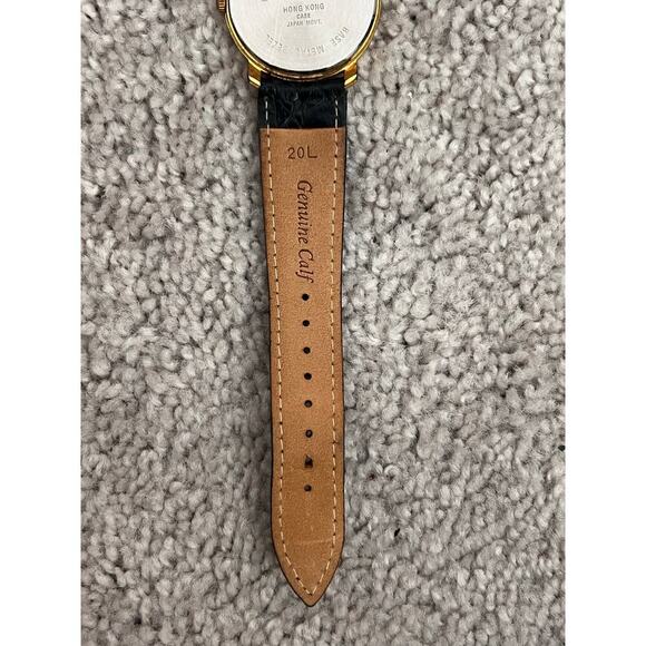 Guess Vintage 1989 Moon Phase Quartz Watch Original Box & Papers Leather Strap - Picture 11 of 15